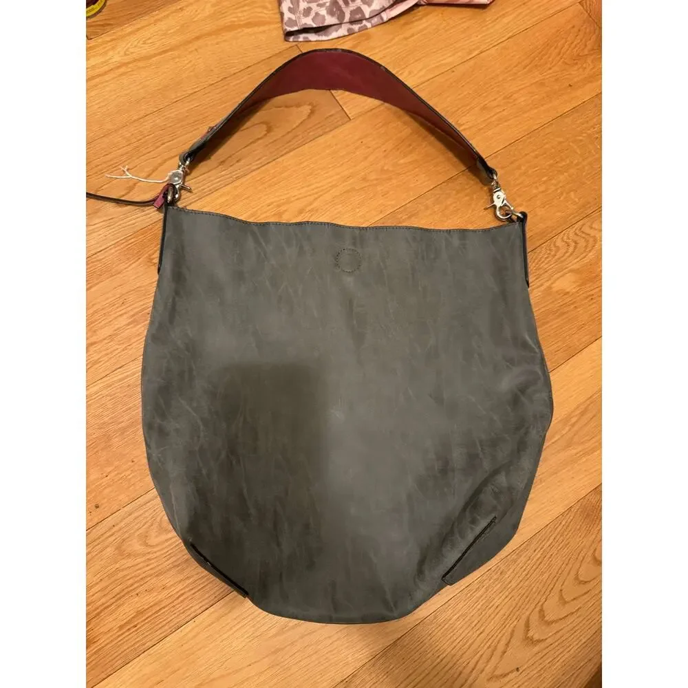 Sydney Love Reversible Bucket Vegan Leather Hobo Bag, like new